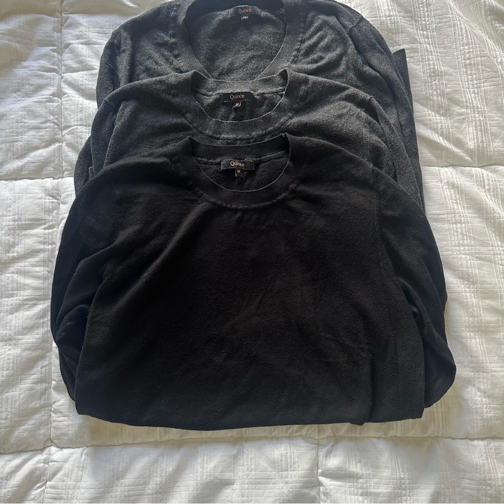 Quince cotton cashmere sweater lot